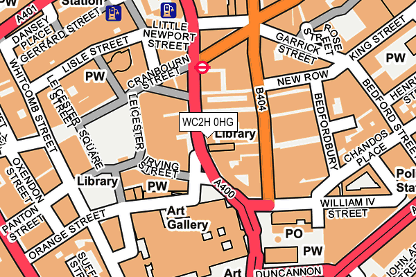 WC2H 0HG map - OS OpenMap – Local (Ordnance Survey) WC2H 0HG map - OS OpenMap – Local (Ordnance Survey)