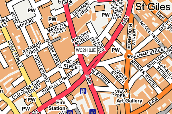 WC2H 0JE map - OS OpenMap – Local (Ordnance Survey) WC2H 0JE map - OS OpenMap – Local (Ordnance Survey)