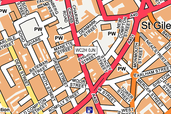 WC2H 0JN map - OS OpenMap – Local (Ordnance Survey) WC2H 0JN map - OS OpenMap – Local (Ordnance Survey)