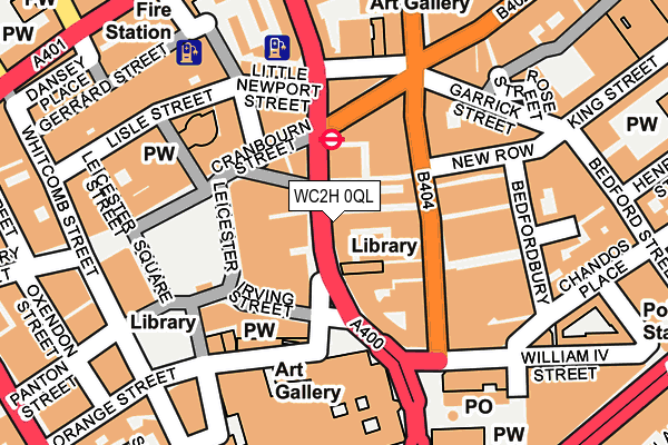 WC2H 0QL map - OS OpenMap – Local (Ordnance Survey) WC2H 0QL map - OS OpenMap – Local (Ordnance Survey)