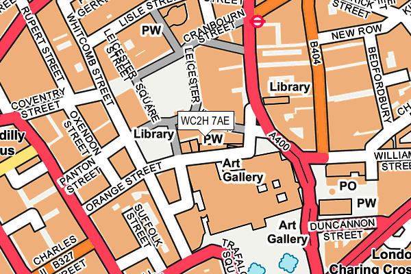 WC2H 7AE map - OS OpenMap – Local (Ordnance Survey) WC2H 7AE map - OS OpenMap – Local (Ordnance Survey)