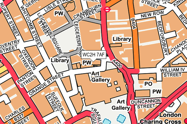 WC2H 7AF map - OS OpenMap – Local (Ordnance Survey) WC2H 7AF map - OS OpenMap – Local (Ordnance Survey)