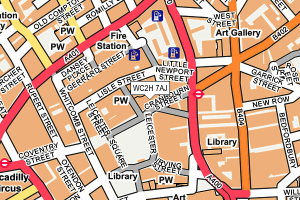 WC2H 7AJ map - OS OpenMap – Local (Ordnance Survey) WC2H 7AJ map - OS OpenMap – Local (Ordnance Survey)