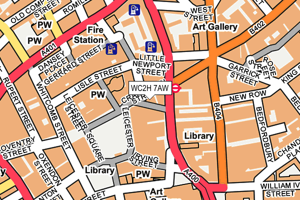 WC2H 7AW map - OS OpenMap – Local (Ordnance Survey) WC2H 7AW map - OS OpenMap – Local (Ordnance Survey)