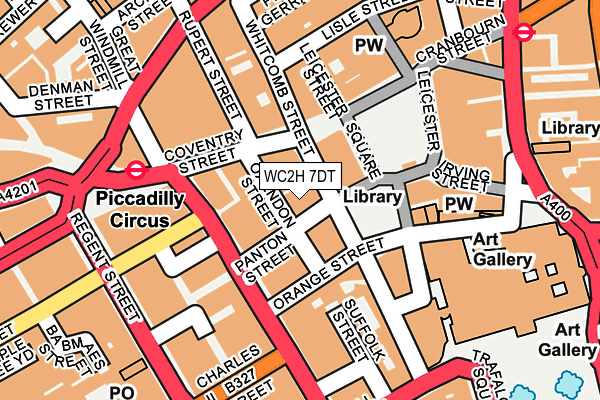 WC2H 7DT map - OS OpenMap – Local (Ordnance Survey) WC2H 7DT map - OS OpenMap – Local (Ordnance Survey)