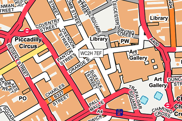 WC2H 7EF map - OS OpenMap – Local (Ordnance Survey) WC2H 7EF map - OS OpenMap – Local (Ordnance Survey)