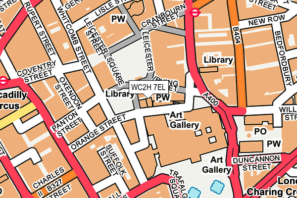 WC2H 7EL map - OS OpenMap – Local (Ordnance Survey) WC2H 7EL map - OS OpenMap – Local (Ordnance Survey)