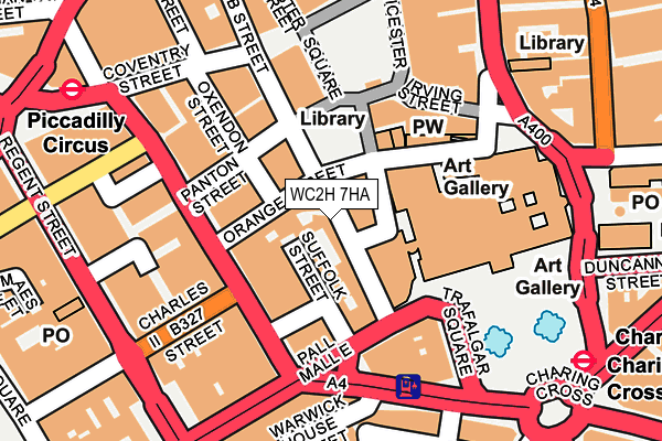 WC2H 7HA map - OS OpenMap – Local (Ordnance Survey) WC2H 7HA map - OS OpenMap – Local (Ordnance Survey)