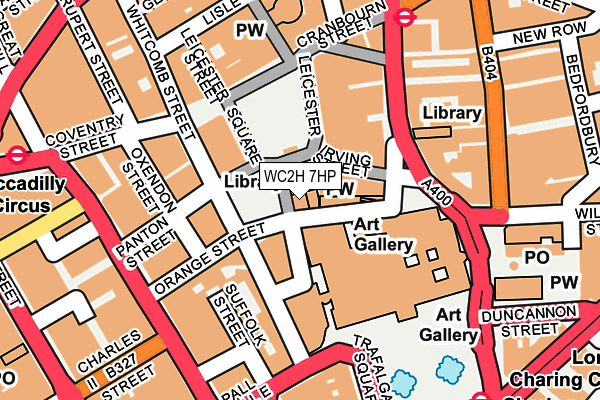 WC2H 7HP map - OS OpenMap – Local (Ordnance Survey)