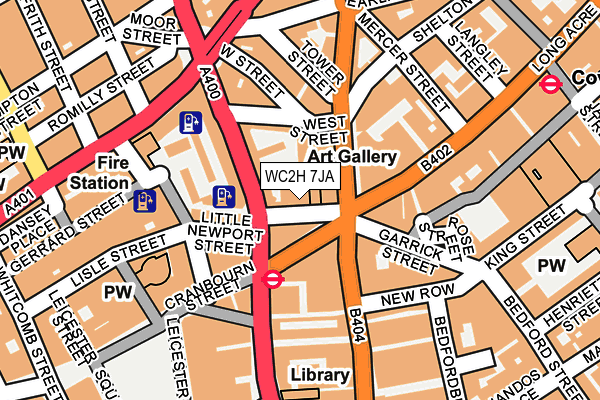 WC2H 7JA map - OS OpenMap – Local (Ordnance Survey) WC2H 7JA map - OS OpenMap – Local (Ordnance Survey)