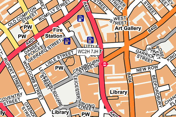 WC2H 7JH map - OS OpenMap – Local (Ordnance Survey) WC2H 7JH map - OS OpenMap – Local (Ordnance Survey)