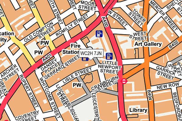WC2H 7JN map - OS OpenMap – Local (Ordnance Survey) WC2H 7JN map - OS OpenMap – Local (Ordnance Survey)