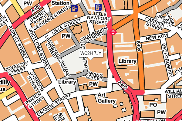 WC2H 7JY map - OS OpenMap – Local (Ordnance Survey) WC2H 7JY map - OS OpenMap – Local (Ordnance Survey)