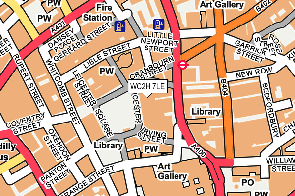 WC2H 7LE map - OS OpenMap – Local (Ordnance Survey) WC2H 7LE map - OS OpenMap – Local (Ordnance Survey)