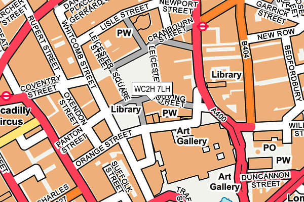 WC2H 7LH map - OS OpenMap – Local (Ordnance Survey) WC2H 7LH map - OS OpenMap – Local (Ordnance Survey)