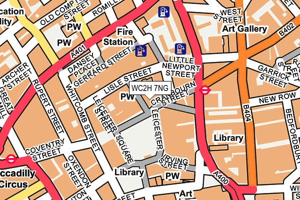WC2H 7NG map - OS OpenMap – Local (Ordnance Survey) WC2H 7NG map - OS OpenMap – Local (Ordnance Survey)