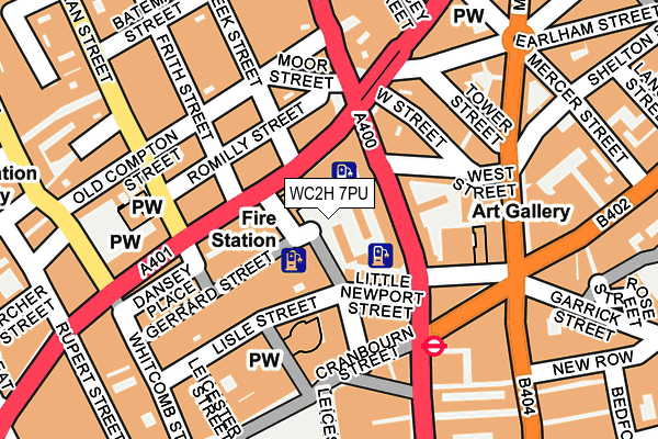 WC2H 7PU map - OS OpenMap – Local (Ordnance Survey) WC2H 7PU map - OS OpenMap – Local (Ordnance Survey)