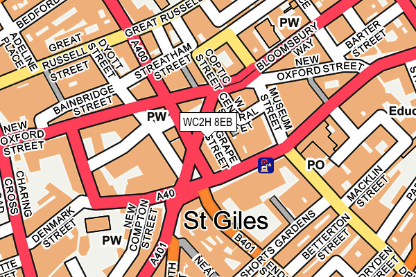 WC2H 8EB map - OS OpenMap – Local (Ordnance Survey) WC2H 8EB map - OS OpenMap – Local (Ordnance Survey)