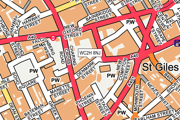 WC2H 8NJ map - OS OpenMap – Local (Ordnance Survey) WC2H 8NJ map - OS OpenMap – Local (Ordnance Survey)