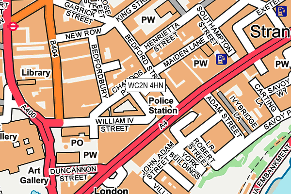 WC2N 4HN map - OS OpenMap – Local (Ordnance Survey) WC2N 4HN map - OS OpenMap – Local (Ordnance Survey)