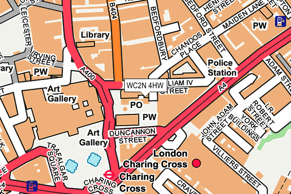 WC2N 4HW map - OS OpenMap – Local (Ordnance Survey) WC2N 4HW map - OS OpenMap – Local (Ordnance Survey)