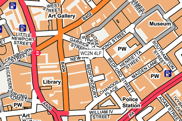 WC2N 4LF map - OS OpenMap – Local (Ordnance Survey) WC2N 4LF map - OS OpenMap – Local (Ordnance Survey)