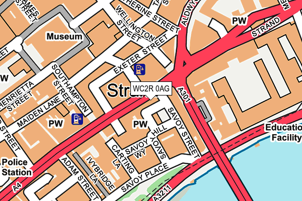 WC2R 0AG map - OS OpenMap – Local (Ordnance Survey) WC2R 0AG map - OS OpenMap – Local (Ordnance Survey)
