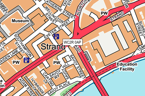 WC2R 0AP map - OS OpenMap – Local (Ordnance Survey) WC2R 0AP map - OS OpenMap – Local (Ordnance Survey)