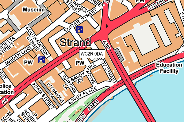 WC2R 0DA map - OS OpenMap – Local (Ordnance Survey) WC2R 0DA map - OS OpenMap – Local (Ordnance Survey)