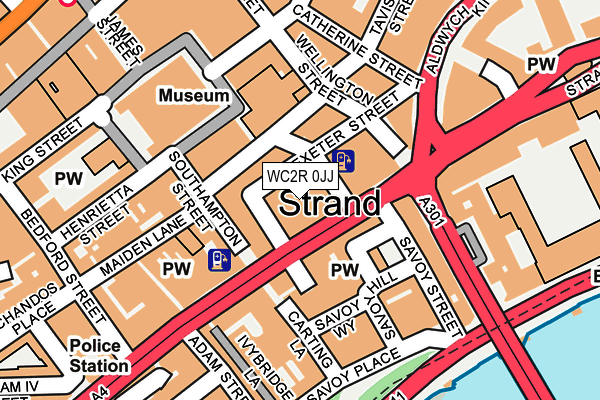 WC2R 0JJ map - OS OpenMap – Local (Ordnance Survey)
