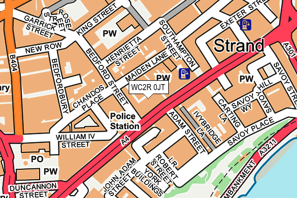WC2R 0JT map - OS OpenMap – Local (Ordnance Survey) WC2R 0JT map - OS OpenMap – Local (Ordnance Survey)