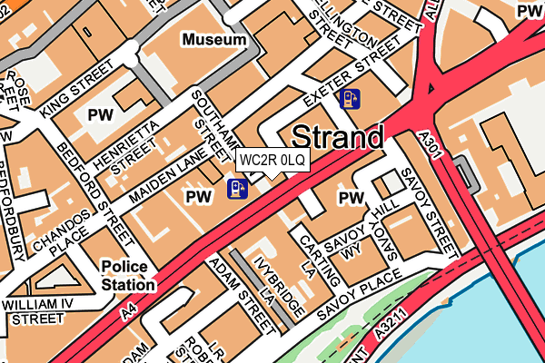 WC2R 0LQ map - OS OpenMap – Local (Ordnance Survey) WC2R 0LQ map - OS OpenMap – Local (Ordnance Survey)
