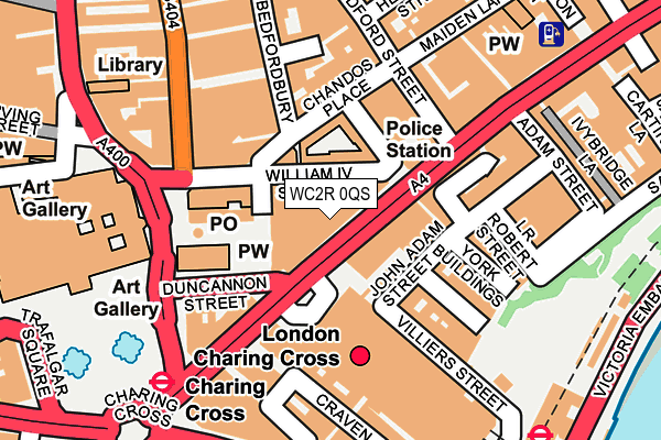 WC2R 0QS map - OS OpenMap – Local (Ordnance Survey)