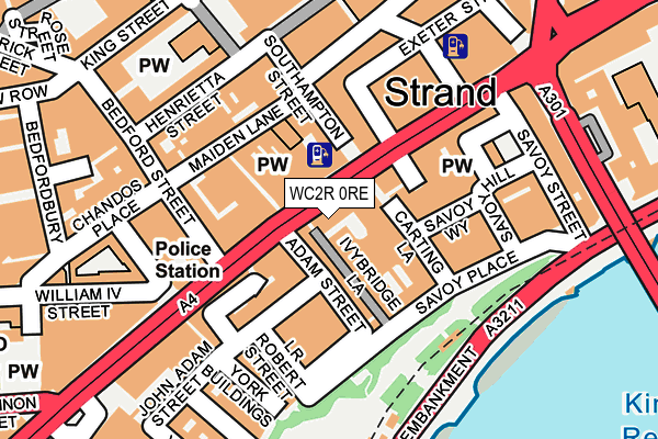 WC2R 0RE map - OS OpenMap – Local (Ordnance Survey) WC2R 0RE map - OS OpenMap – Local (Ordnance Survey)