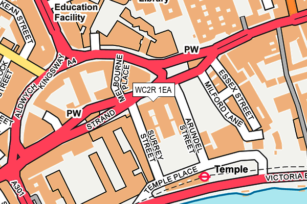 WC2R 1EA map - OS OpenMap – Local (Ordnance Survey) WC2R 1EA map - OS OpenMap – Local (Ordnance Survey)