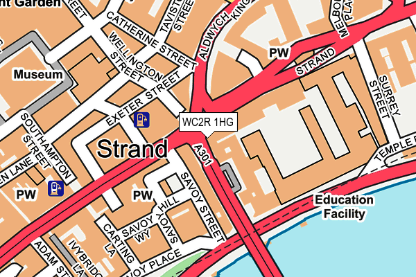 WC2R 1HG map - OS OpenMap – Local (Ordnance Survey) WC2R 1HG map - OS OpenMap – Local (Ordnance Survey)