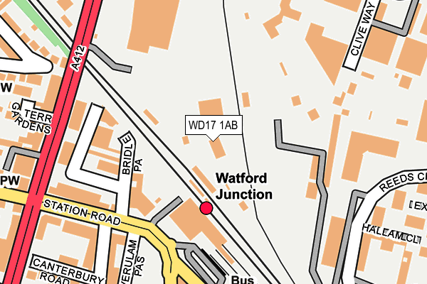 WD17 1AB map - OS OpenMap – Local (Ordnance Survey) WD17 1AB map - OS OpenMap – Local (Ordnance Survey)