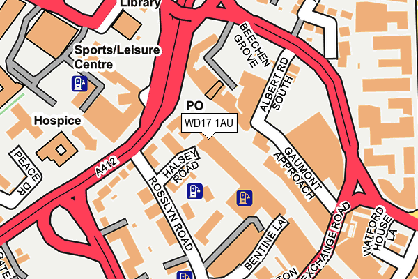 WD17 1AU map - OS OpenMap – Local (Ordnance Survey) WD17 1AU map - OS OpenMap – Local (Ordnance Survey)