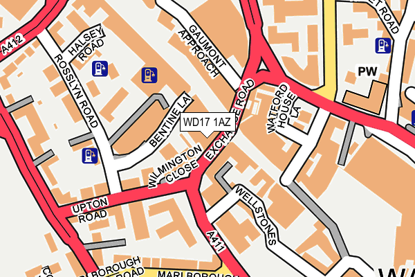 WD17 1AZ map - OS OpenMap – Local (Ordnance Survey) WD17 1AZ map - OS OpenMap – Local (Ordnance Survey)