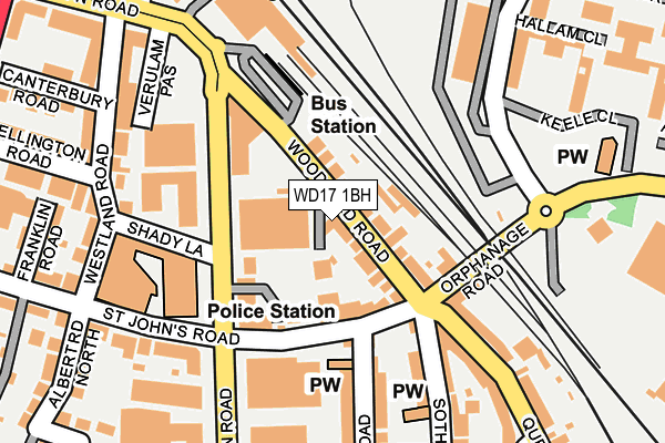 WD17 1BH map - OS OpenMap – Local (Ordnance Survey) WD17 1BH map - OS OpenMap – Local (Ordnance Survey)