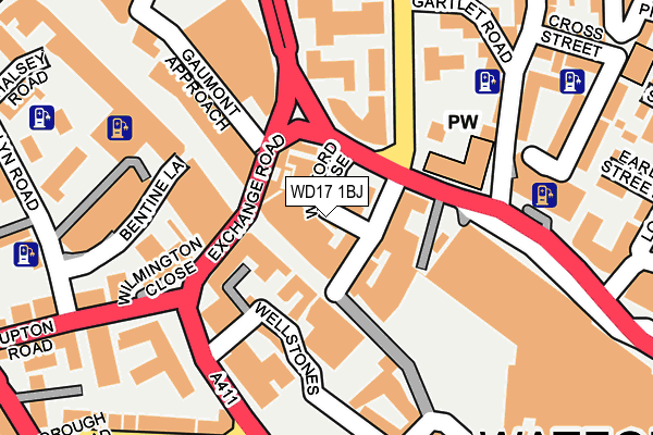 WD17 1BJ map - OS OpenMap – Local (Ordnance Survey) WD17 1BJ map - OS OpenMap – Local (Ordnance Survey)