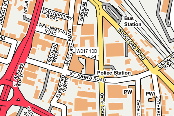 WD17 1DD map - OS OpenMap – Local (Ordnance Survey) WD17 1DD map - OS OpenMap – Local (Ordnance Survey)