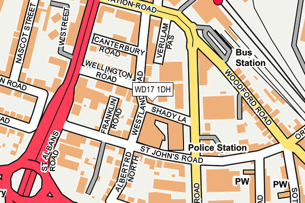 WD17 1DH map - OS OpenMap – Local (Ordnance Survey) WD17 1DH map - OS OpenMap – Local (Ordnance Survey)