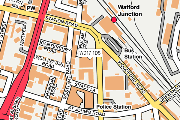 WD17 1DS map - OS OpenMap – Local (Ordnance Survey) WD17 1DS map - OS OpenMap – Local (Ordnance Survey)