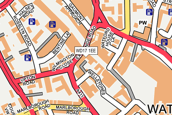 WD17 1EE map - OS OpenMap – Local (Ordnance Survey) WD17 1EE map - OS OpenMap – Local (Ordnance Survey)