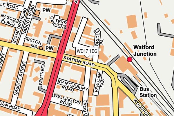WD17 1EG map - OS OpenMap – Local (Ordnance Survey) WD17 1EG map - OS OpenMap – Local (Ordnance Survey)