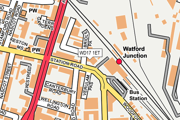WD17 1ET map - OS OpenMap – Local (Ordnance Survey) WD17 1ET map - OS OpenMap – Local (Ordnance Survey)