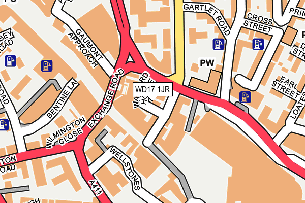 WD17 1JR map - OS OpenMap – Local (Ordnance Survey) WD17 1JR map - OS OpenMap – Local (Ordnance Survey)