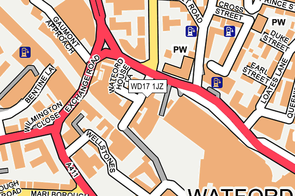 WD17 1JZ map - OS OpenMap – Local (Ordnance Survey) WD17 1JZ map - OS OpenMap – Local (Ordnance Survey)