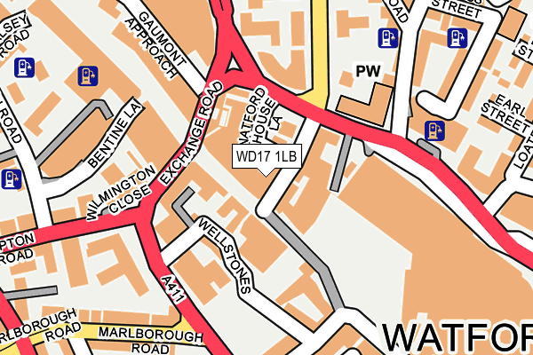 WD17 1LB map - OS OpenMap – Local (Ordnance Survey) WD17 1LB map - OS OpenMap – Local (Ordnance Survey)
